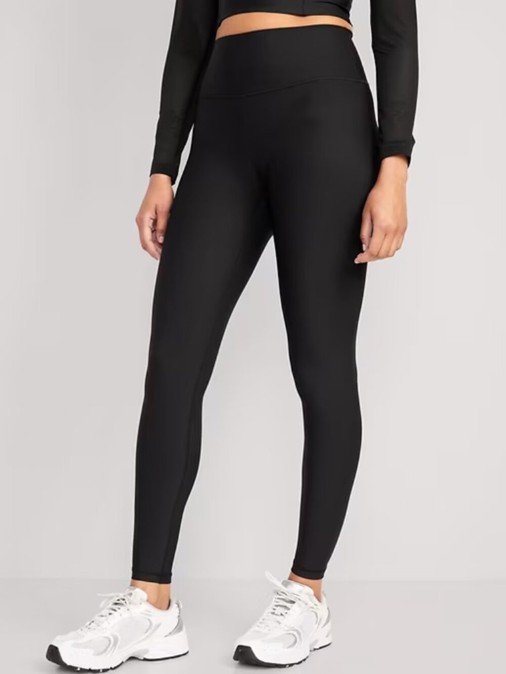 Old Navy Active Powersoft Black High-Rise Performance Leggings Go-Dry